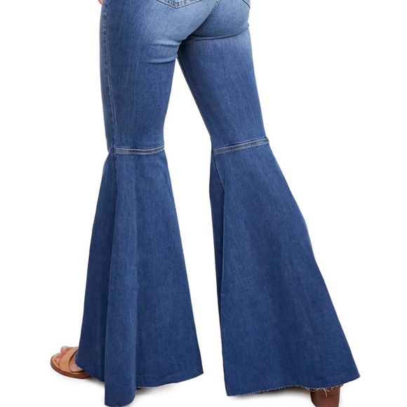 Free People Just Float On Flare Leg Bell Bottoms Jeans - Picture 4 of 6